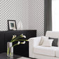 Secret Garden Trellis Negative Wallpaper - Black - Galerie - G78525 - Premier Wallcovering