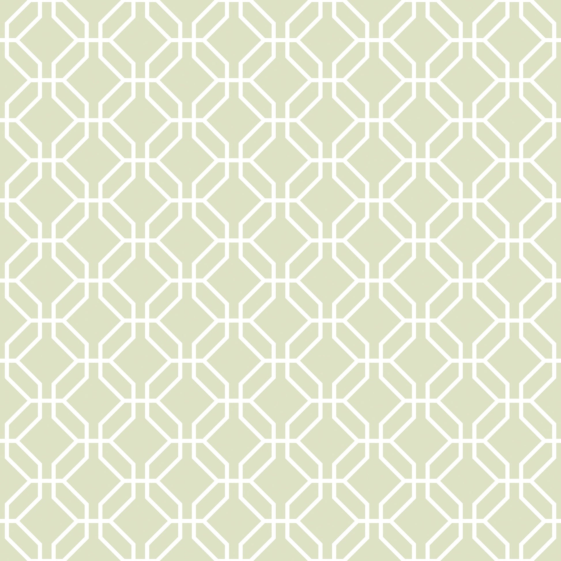Secret Garden Trellis Negative Wallpaper - Sage Green - Galerie - G78523 - Premier Wallcovering