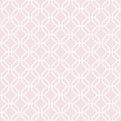 Secret Garden Trellis Negative Wallpaper - Dusty Pink - Galerie - G78521 - Premier Wallcovering