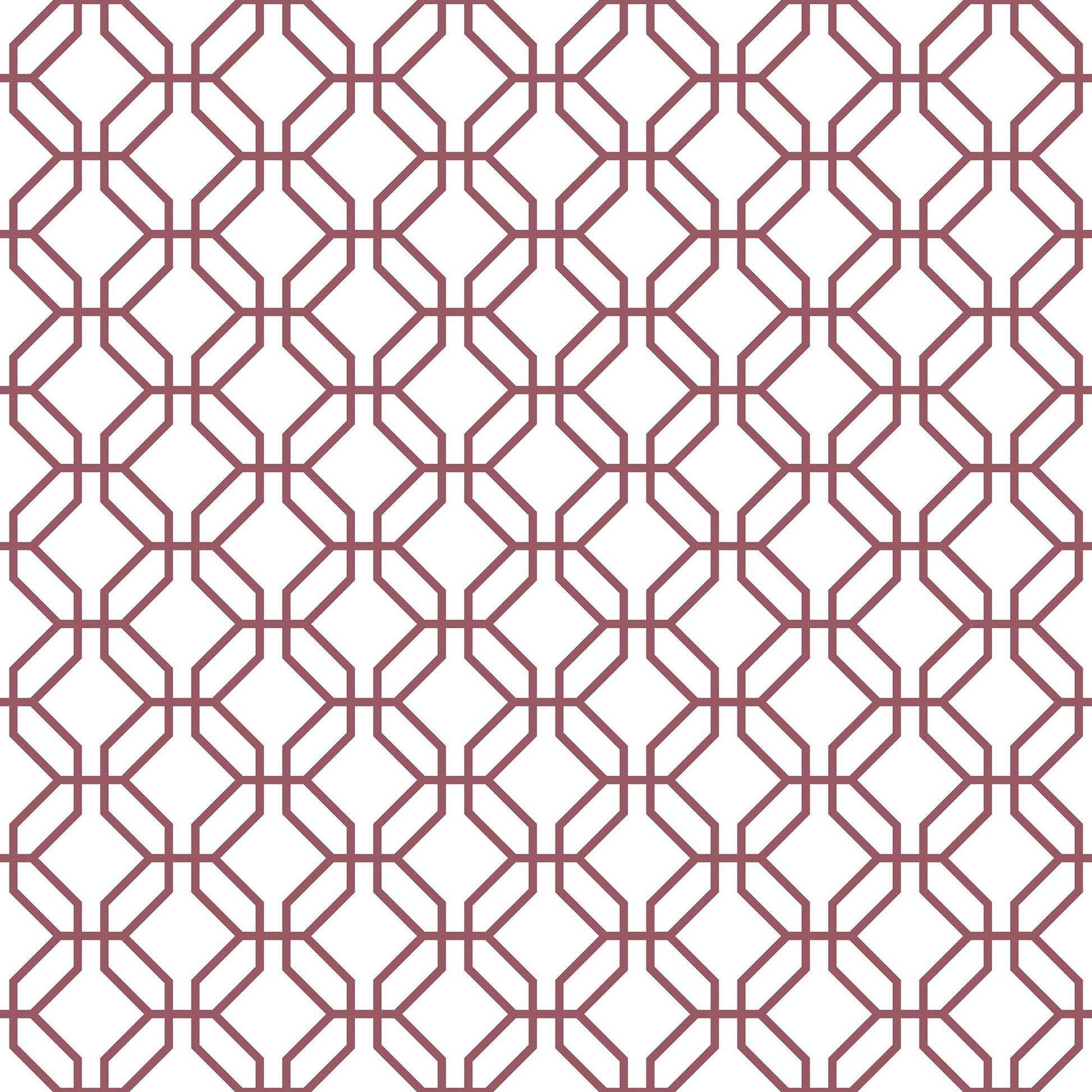 Secret Garden Trellis Negative Wallpaper - Cranberry - Galerie - G78527 - Premier Wallcovering