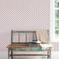 Secret Garden Trellis Negative Wallpaper - Cranberry - Galerie - G78527 - Premier Wallcovering