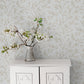 Secret Garden Wispy Branches Wallpaper - Beiges / White - Galerie - G78530 - Premier Wallcovering