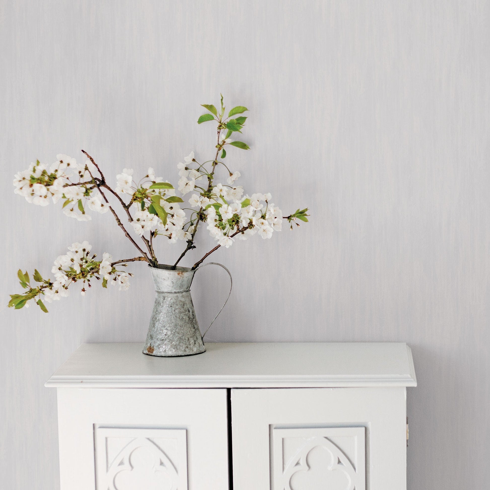 Secret Garden Wispy Texture Wallpaper - Grey - Galerie - G78536 - Premier Wallcovering