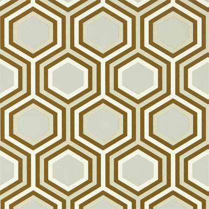 Selo Wallpaper - Gold/Platinum - HSAW112147 - Harlequin - Premier Wallcovering