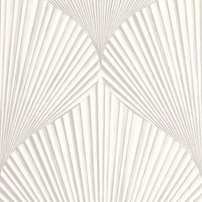 Semiramis Babylone Wallpaper - Blanc Coton - Casadeco - 89760211 - Premier Wallcovering