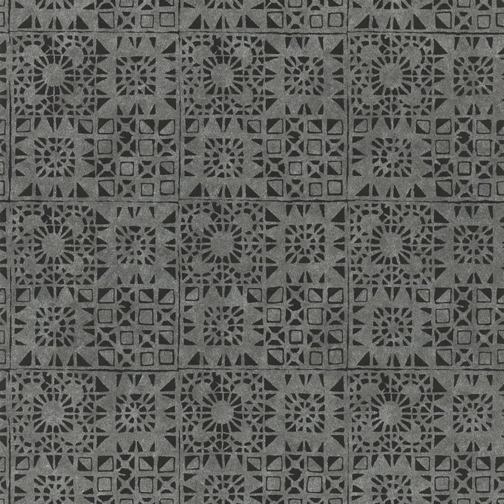 Serego Wallpaper - Noir - P605/06 - Designers Guild