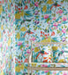 Serendip Fabric - Turquoise - Manuel Canovas - 04811/01 - Premier Wallcovering