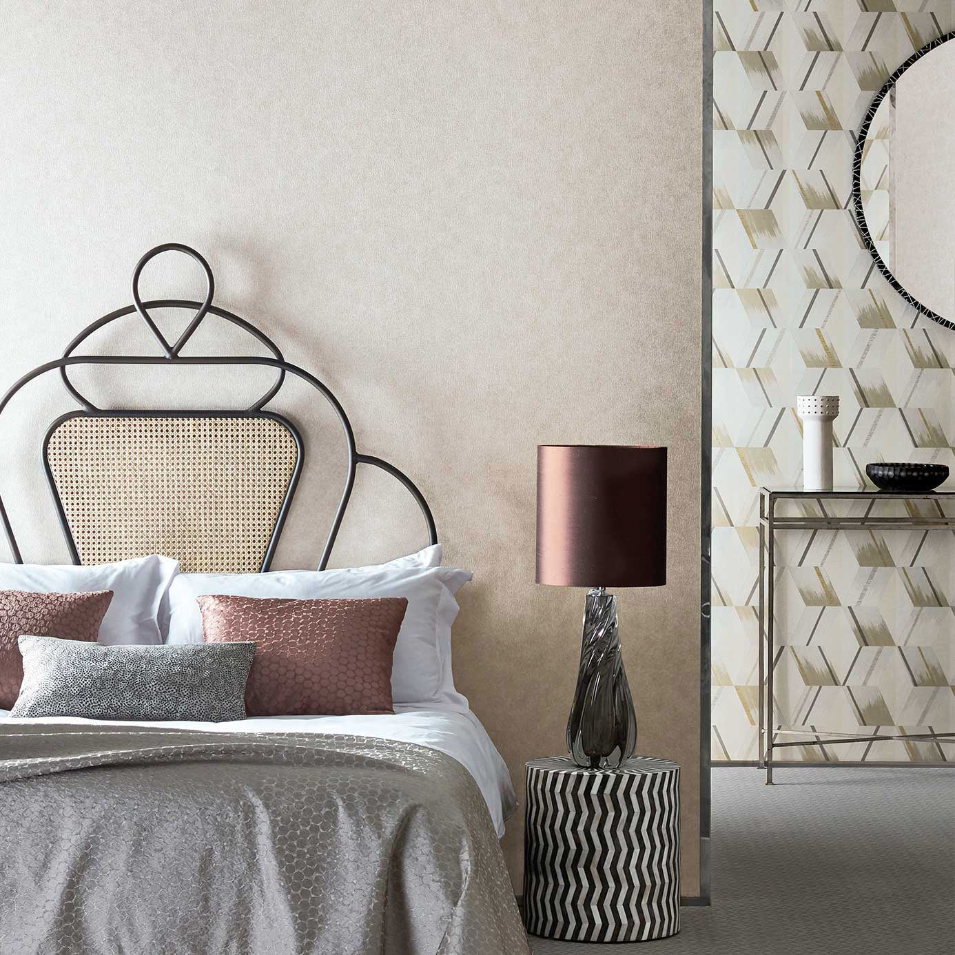 Shagreen Wallpaper - Gold - ZRHW312904 - Zoffany