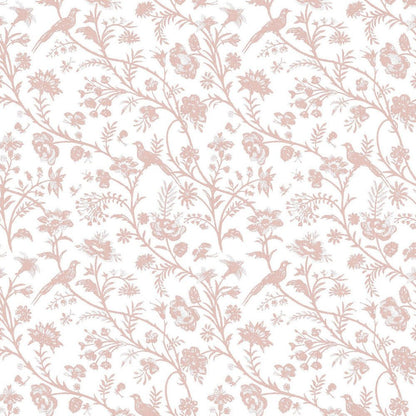 Shepherd's Purse Wallpaper - Dark Blush - Laura Ashley - 130108 - Premier Wallcovering