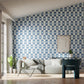 Shiruku Wallpaper - Wild Water/Azul/Exhale - HQN3112922 - Harlequin - Premier Wallcovering