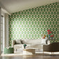Shiruku Wallpaper - Emerald/Forest/Silver Willow - Harlequin - HQN3112921