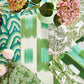 Shiruku Wallpaper - Emerald/Forest/Silver Willow - Harlequin - HQN3112921