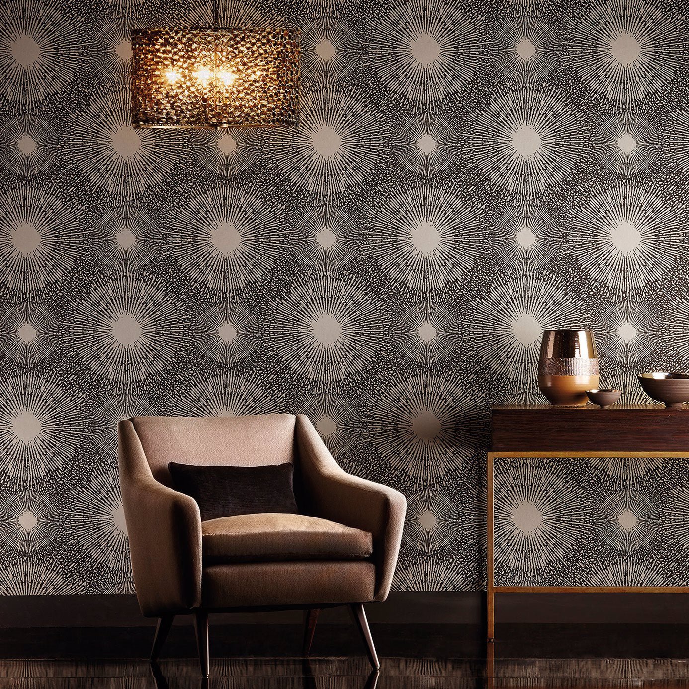 Shore Wallpaper - Jet - Harlequin - EREE110794