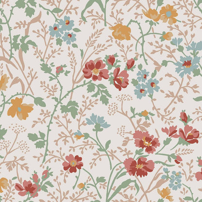 Shropshire Posy Wallpaper - Antique Pink - Laura Ashley - 121082 - Premier Wallcovering