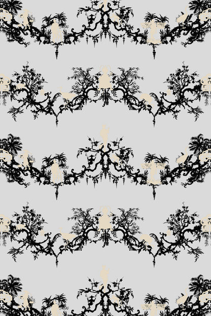 Shuiping De Pillement Superwide Wallpaper - Grey - Timorous Beasties - SWP/SHUP/01 - Premier Wallcovering