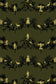 Shuiping De Pillement Velvet Fabric - Black & Pale Gold on Olive - Timorous Beasties - SHUP/8118/04 - Premier Wallcovering