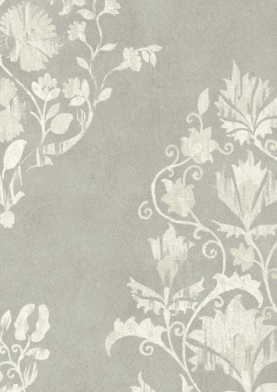 Sicilia Wallpaper - Pewter - Lewis & Wood - Premier Wallcovering