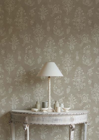 Sicilia Wallpaper - Parchment - Lewis & Wood - Premier Wallcovering