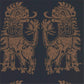 Sicilian Lion Wallpaper - Bone Black/Coppper - ZPLW312979 - Zoffany
