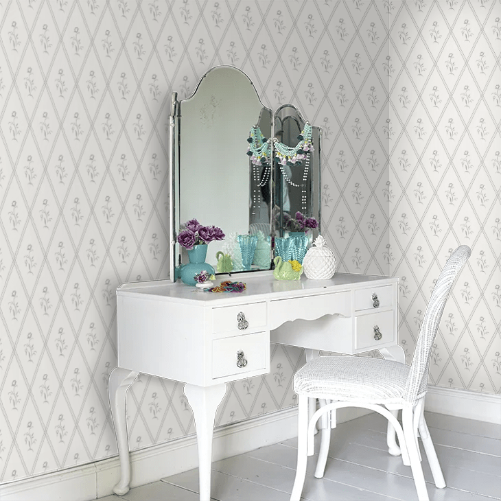 Signe Wallpaper - Ivory - Boråstapeter - 5507 - Premier Wallcovering