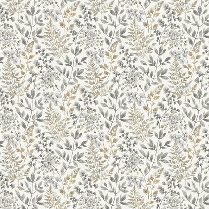 Sigrid Wallpaper - Grey / Gold - Boråstapeter - 38726 - Premier Wallcovering