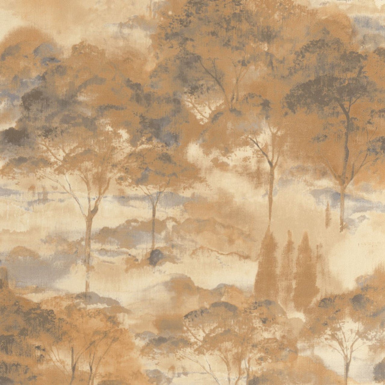 Sila Riverside Wallpaper - Jaune Miel - Casadeco - 89552446 - Premier Wallcovering