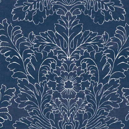 Silchester Wallpaper - Midnight Seaspray Blue - Laura Ashley - 119852 - Premier Wallcovering