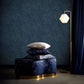 Silvan Wallpaper - Midnight - Clarke & Clarke - W0209/03 - Premier Wallcovering