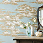 Silvi Clouds Wallpaper - English Blue - Sanderson - DYSI216601