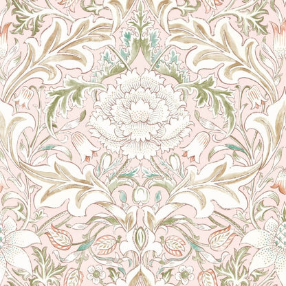 Simply Severn Wallpaper - Cochineal/Willow - 217073 - Morris & Co - Premier Wallcovering