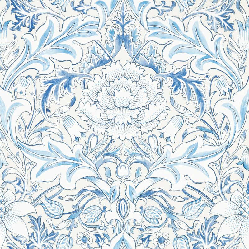 Simply Severn Wallpaper - Woad - 217075 - Morris & Co - Premier Wallcovering