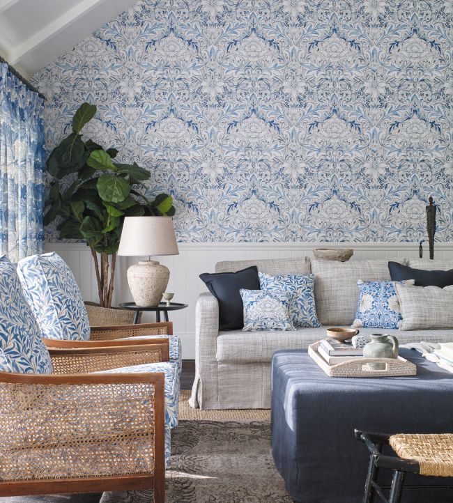 Simply Severn Wallpaper - Woad - 217075 - Morris & Co - Premier Wallcovering