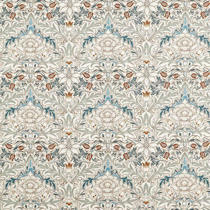 Simply Severn Wide Width Fabric - Sage Leaf/Tan - Morris & Co - 227286 - Premier Wallcovering