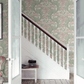 Siri Wallpaper - Dusky Pink and Green - Boråstapeter - 4539 - Premier Wallcovering