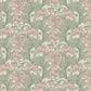 Siri Wallpaper - Dusky Pink and Green - Boråstapeter - 4539 - Premier Wallcovering