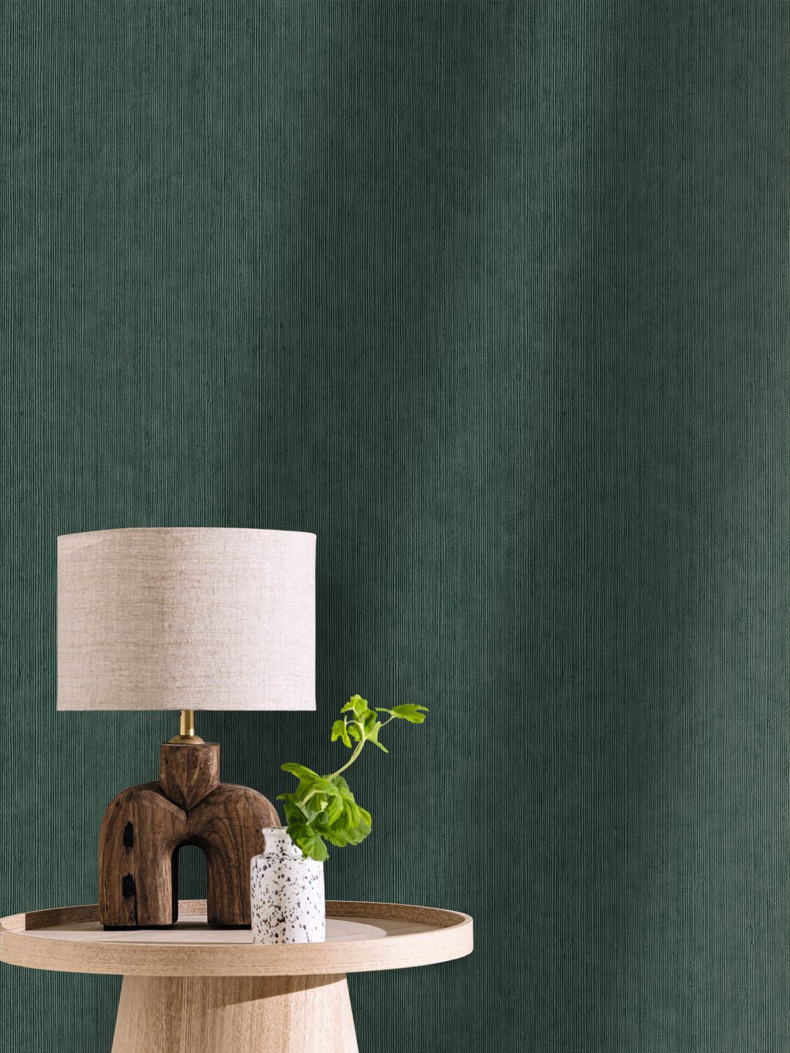 Sisal Wallpaper - Vert Sapin - Caselio - 106017589