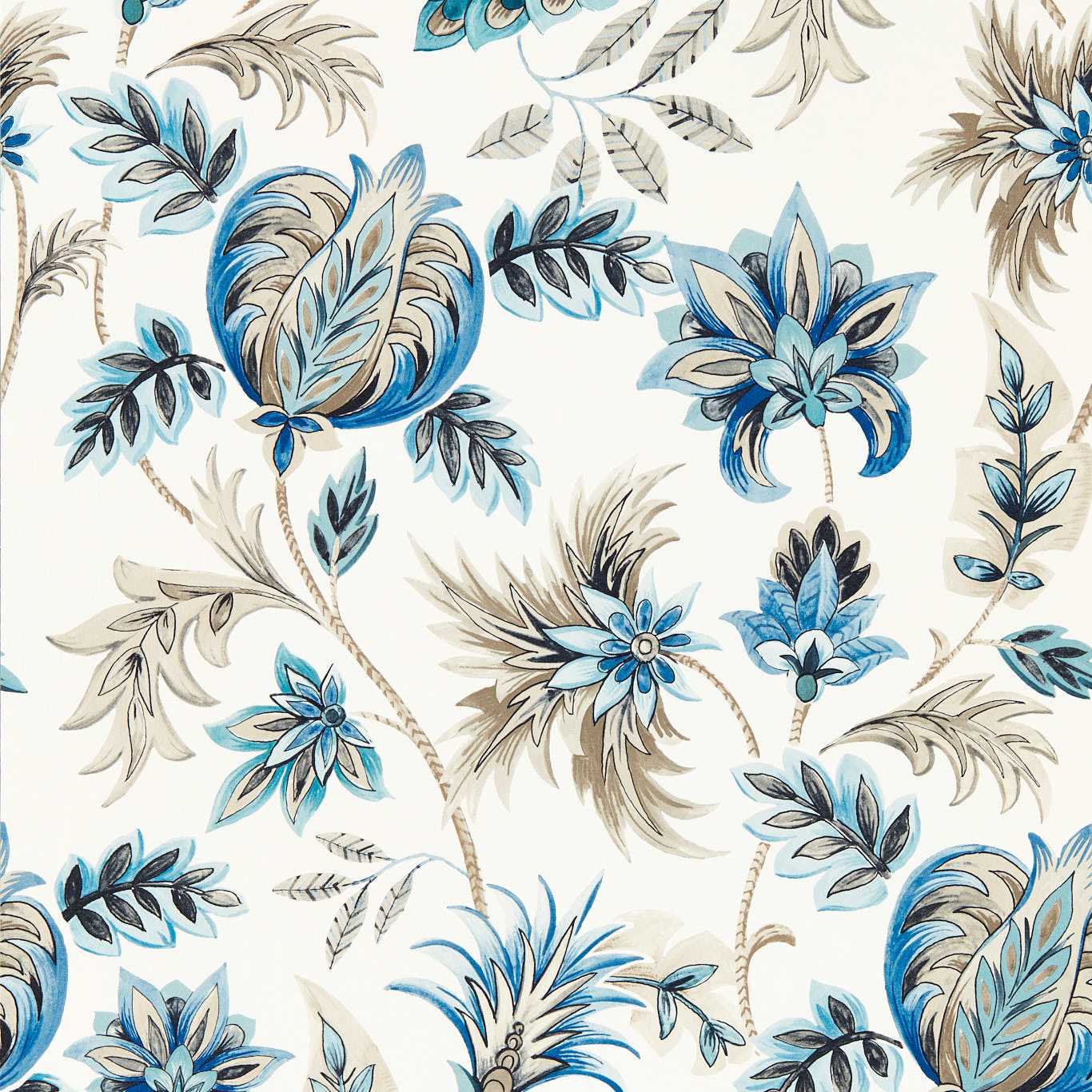 Sizergh Wallpaper - Denim - Clarke & Clarke - W0198/03 - Premier Wallcovering