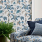 Sizergh Wallpaper - Denim - Clarke & Clarke - W0198/03 - Premier Wallcovering