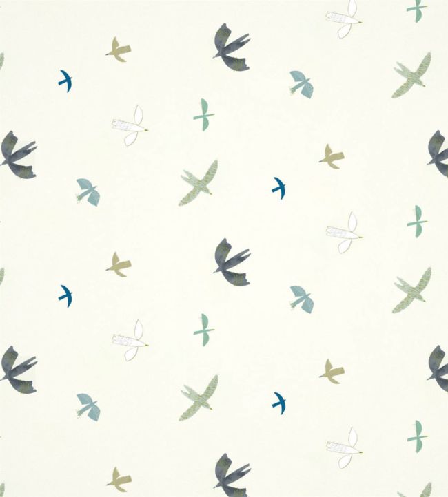 Skies Above Wallpaper - Duck Egg/Linen - HLTF112641 - Harlequin - Premier Wallcovering