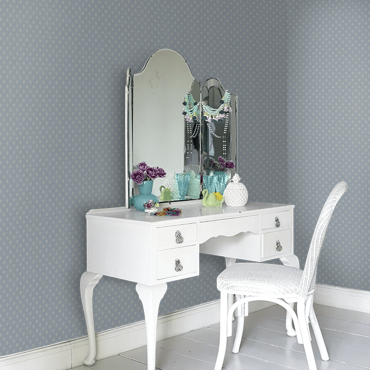Skogsstjarna Wallpaper - Blue - Boråstapeter - 5808 - Premier Wallcovering