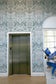 Skull Damask Superwide Wallpaper - Pale Blue - Timorous Beasties - ROR/SKLD/OBRN/03 - Premier Wallcovering