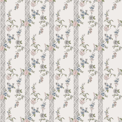 Slottsteatern Wallpaper - Blue / Pink - Boråstapeter - 4507 - Premier Wallcovering