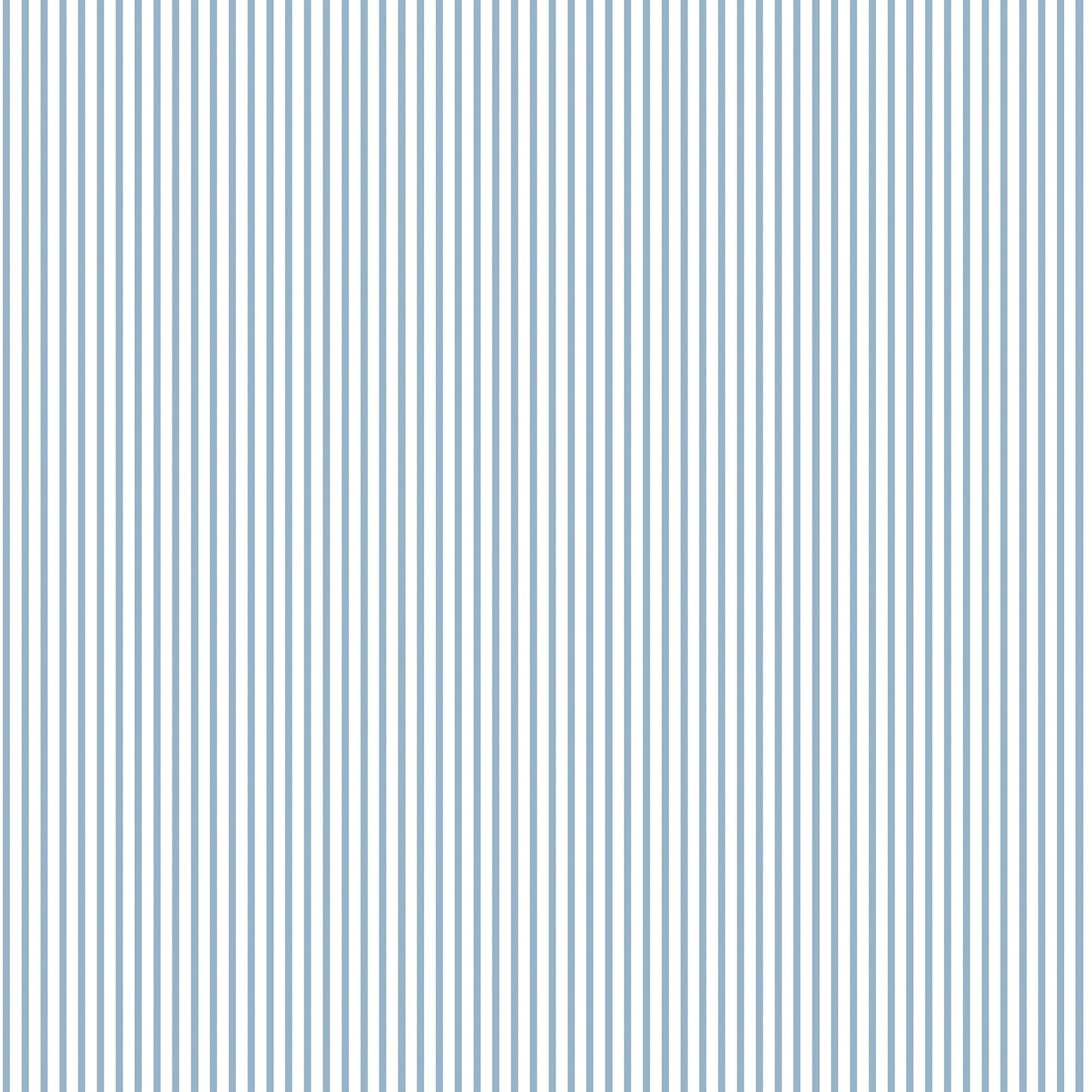 Small Prints Candy Stripe Wallpaper - Blue - Galerie - G56641 - Premier Wallcovering