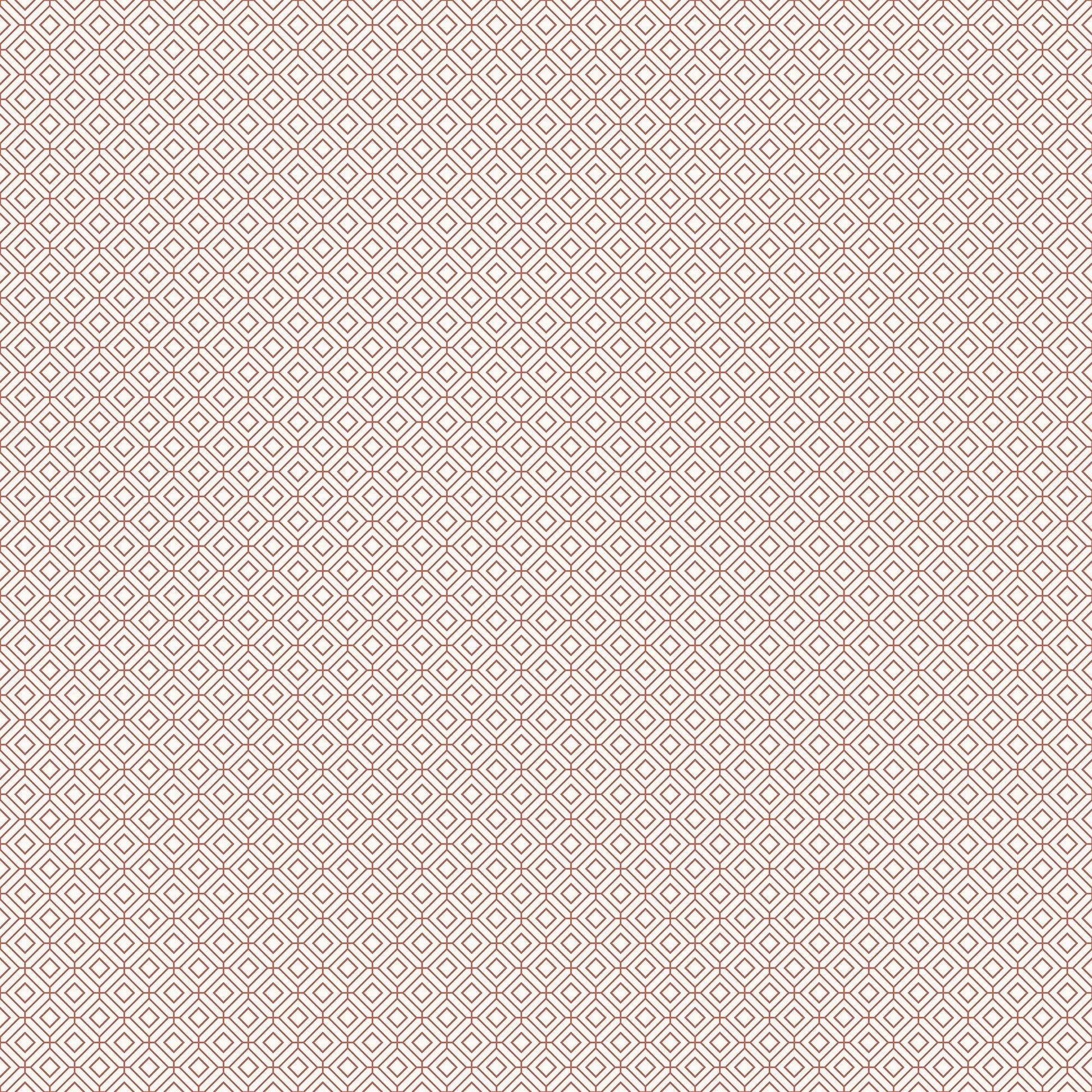 Small Prints Diamond Grid Wallpaper - Cranberry - Galerie - G56652 - Premier Wallcovering
