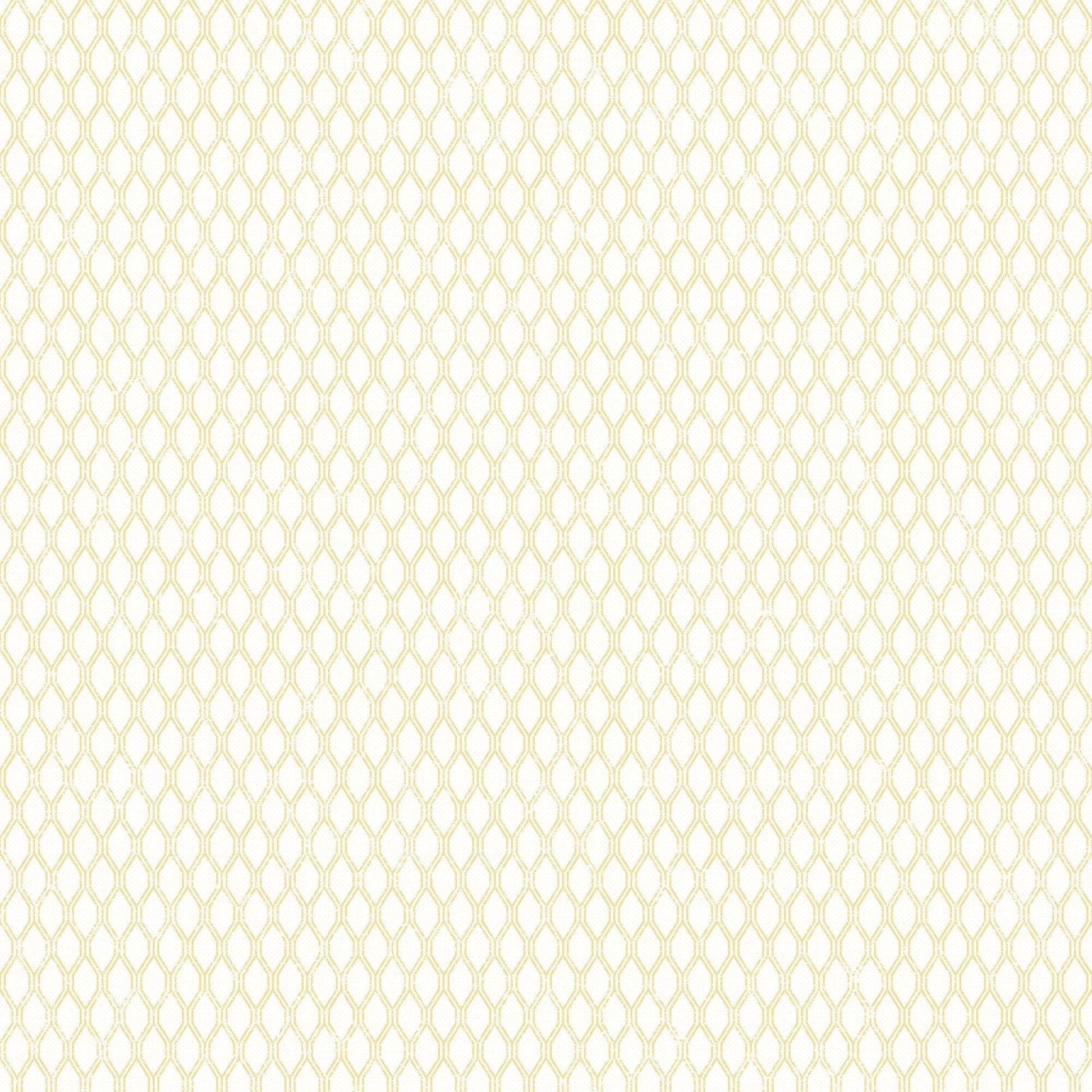 Small Prints Double Links Wallpaper - Yellow - Galerie - G56658 - Premier Wallcovering