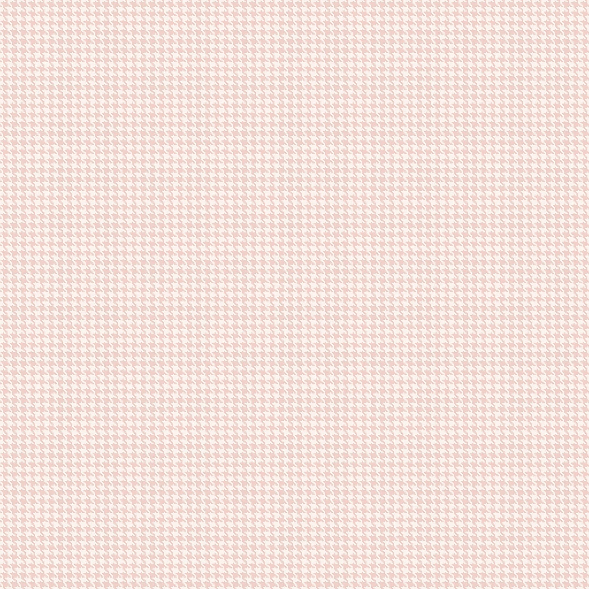 Small Prints Houndstooth Wallpaper - Blush Pink - Galerie - G56660 - Premier Wallcovering