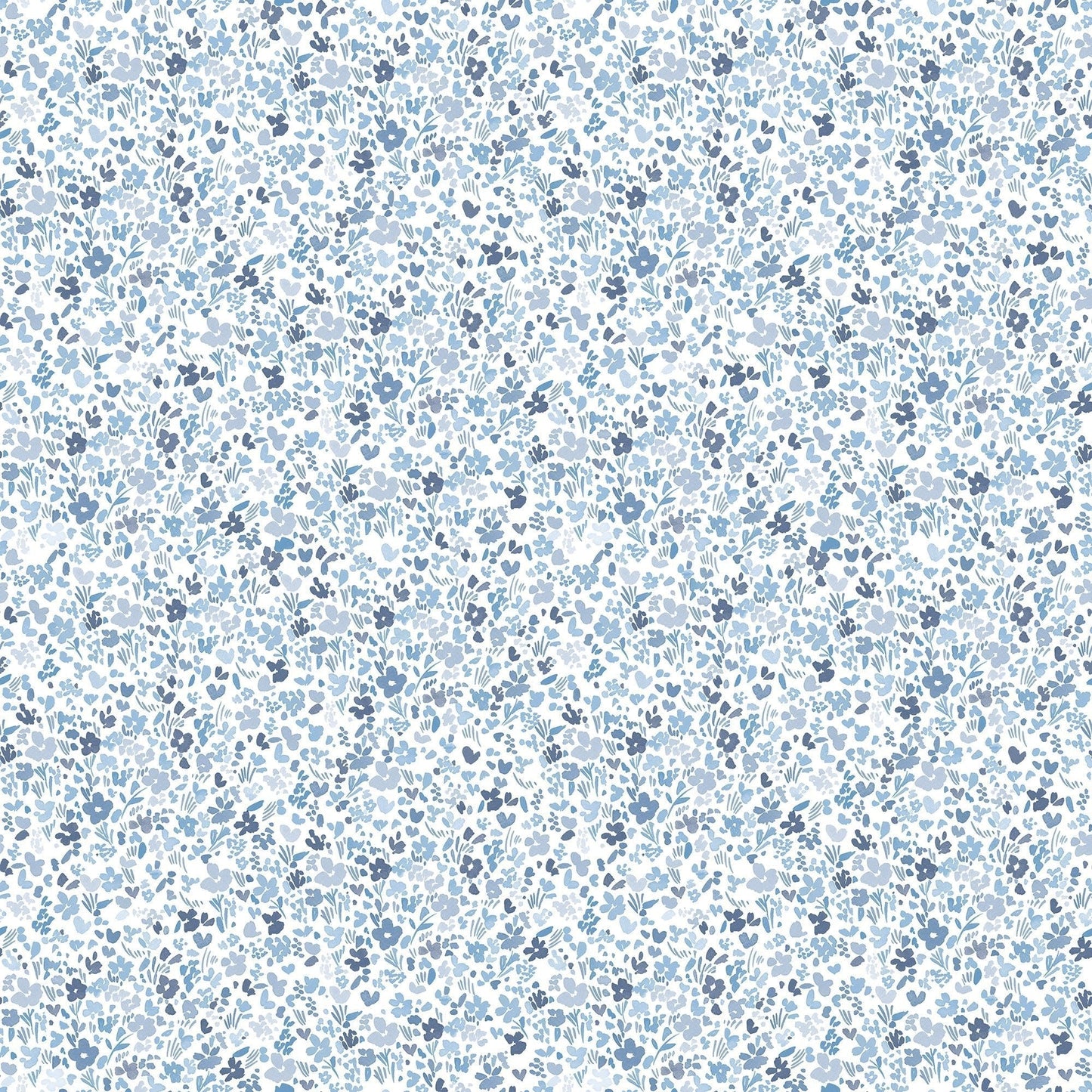 Small Prints Mini Mod Floral Wallpaper - Navy / Blues - Galerie - G56668 - Premier Wallcovering