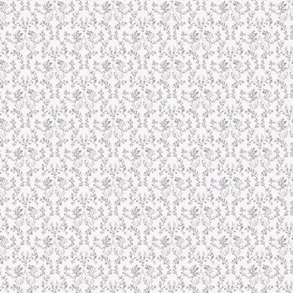 Small Prints Ogee Floral Wallpaper - Black / Greys - Galerie - G56678 - Premier Wallcovering