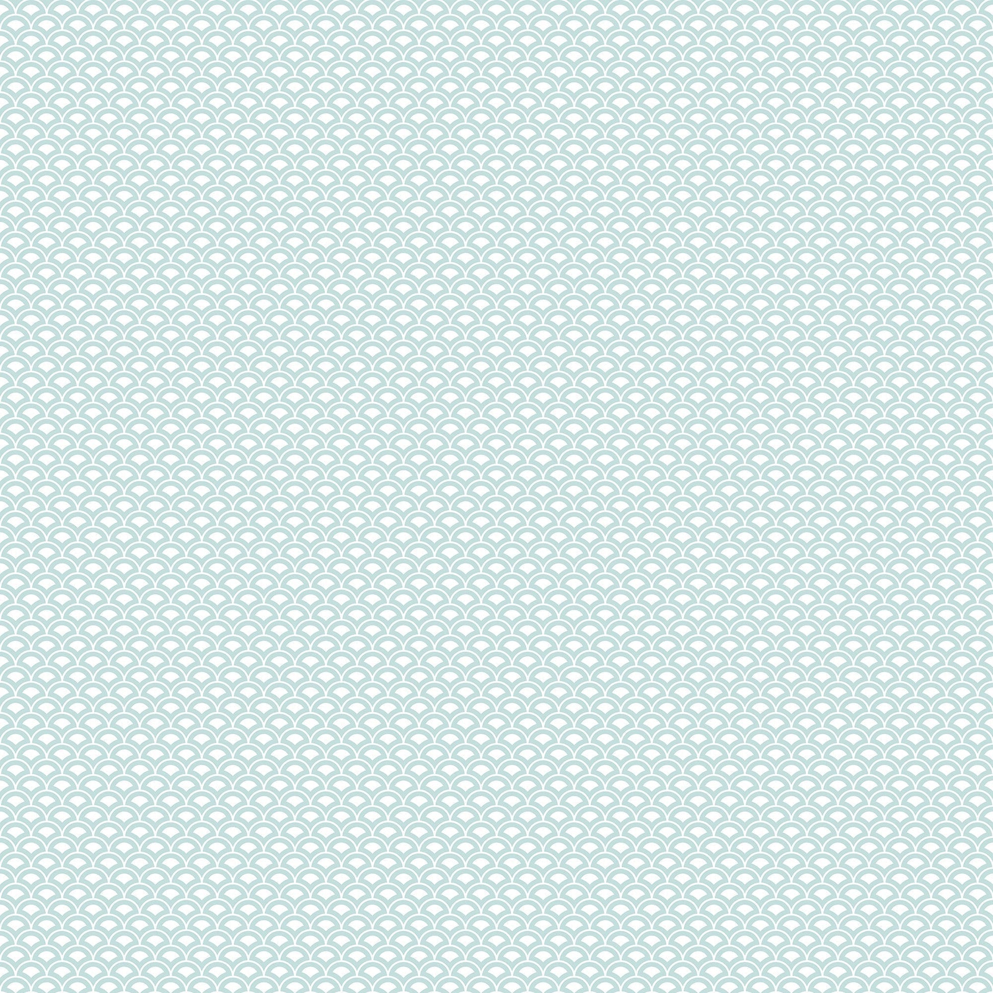 Small Prints Shell Top Wallpaper - Teal - Galerie - G56688 - Premier Wallcovering