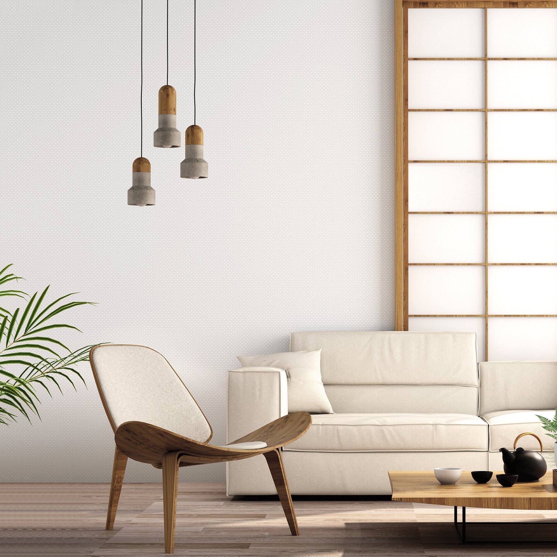 Small Prints Shell Top Wallpaper - Grey - Galerie - G56686 - Premier Wallcovering